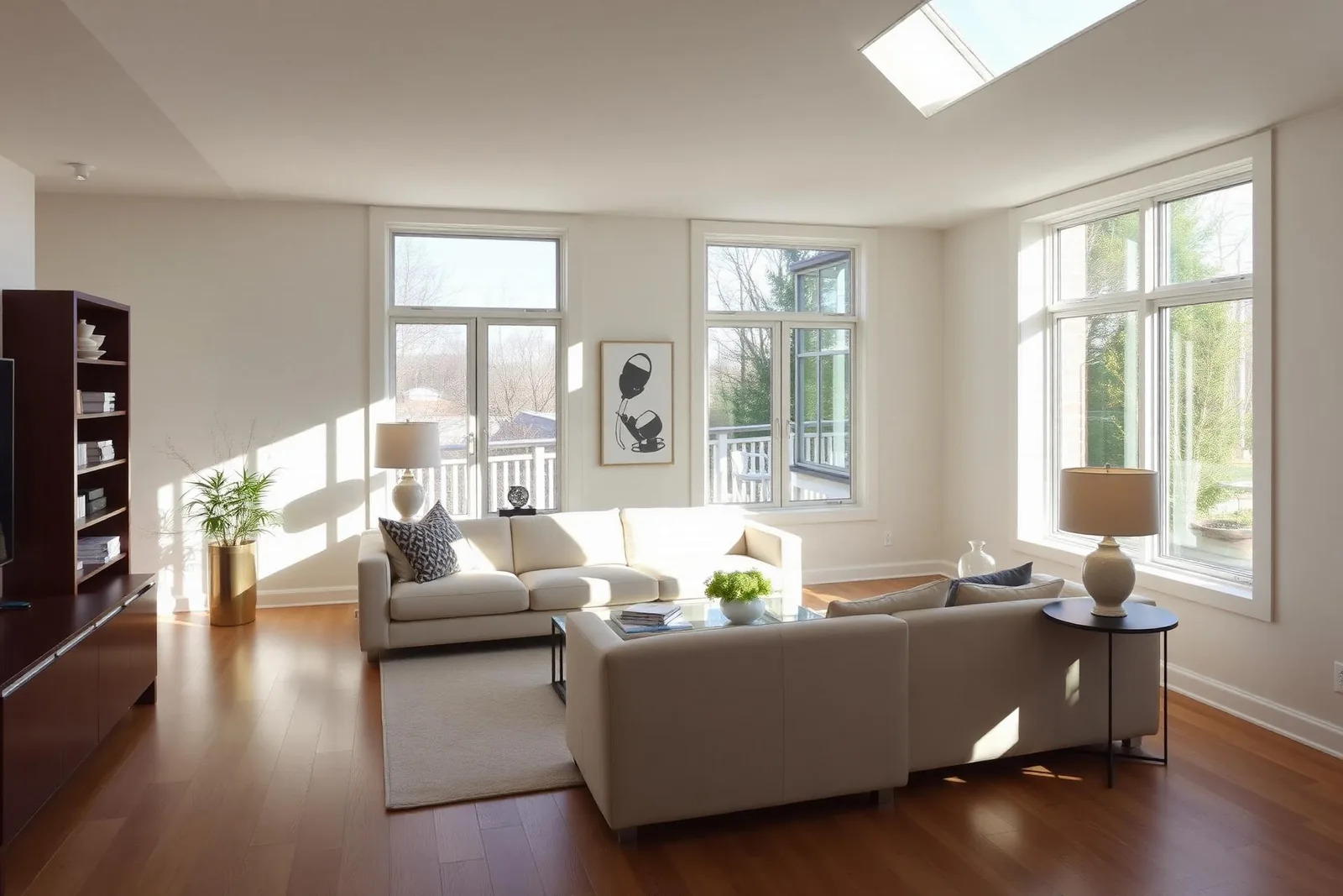 Bright modern North York home interior, freshly cleaned